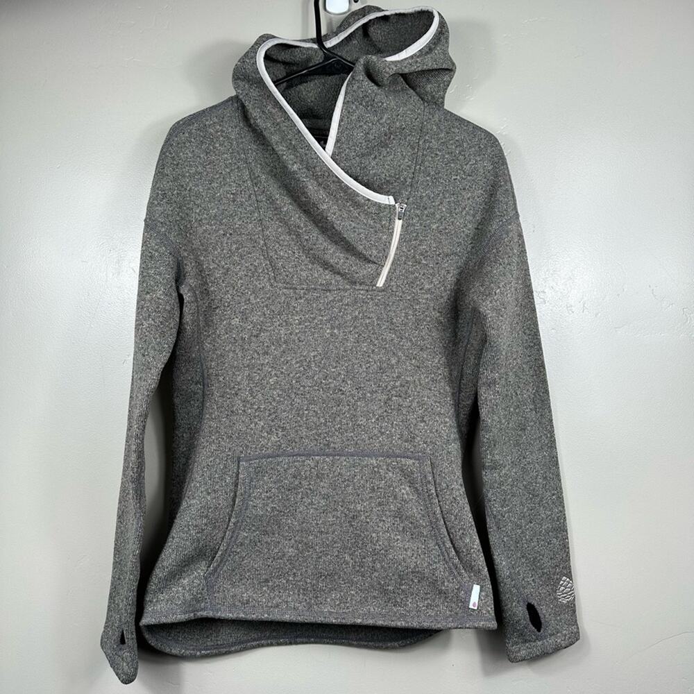 STIO Women's Sweetwater Fleece Hoodie Heathered Grey Size Small